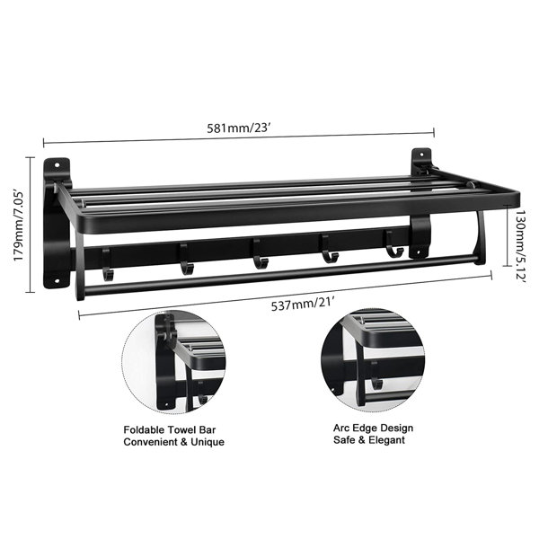 SOLUTIONS FOR LIVING AT HOME Wall Towel Rack Wayfair